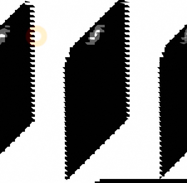 Blank Tag: 4-3/4'' High, Black, Vinyl